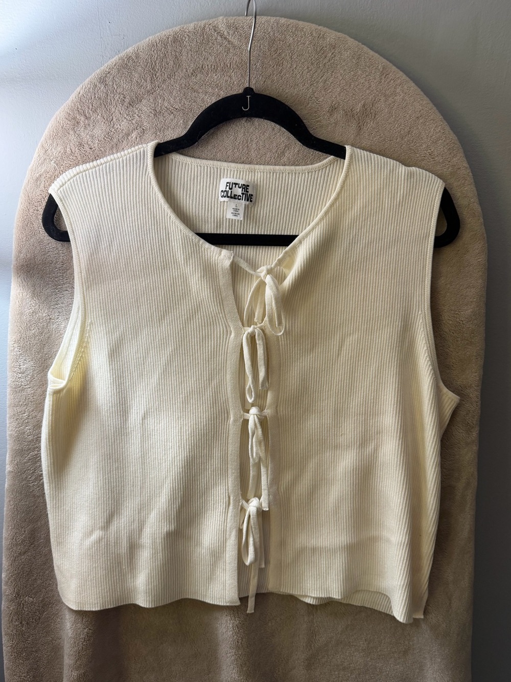 Front tie tank top